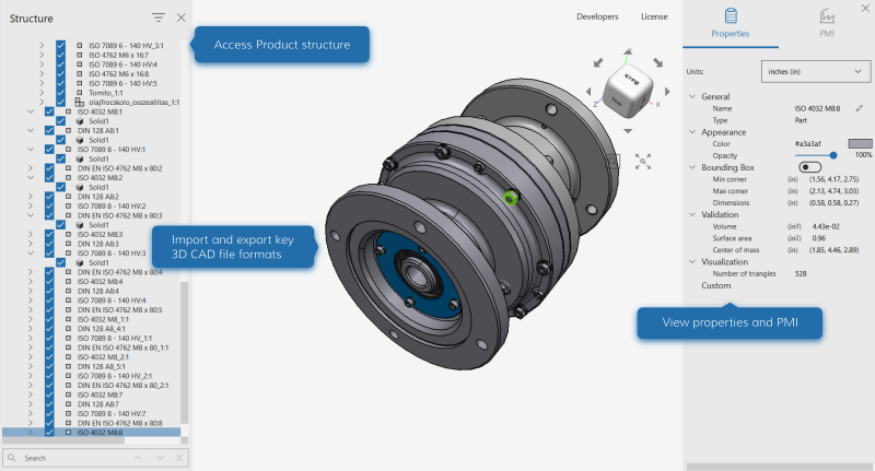 CAD Exchanger Screenshot