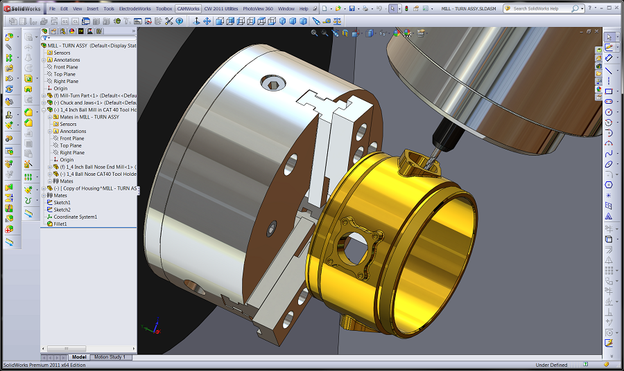 CAMWorks Screenshot