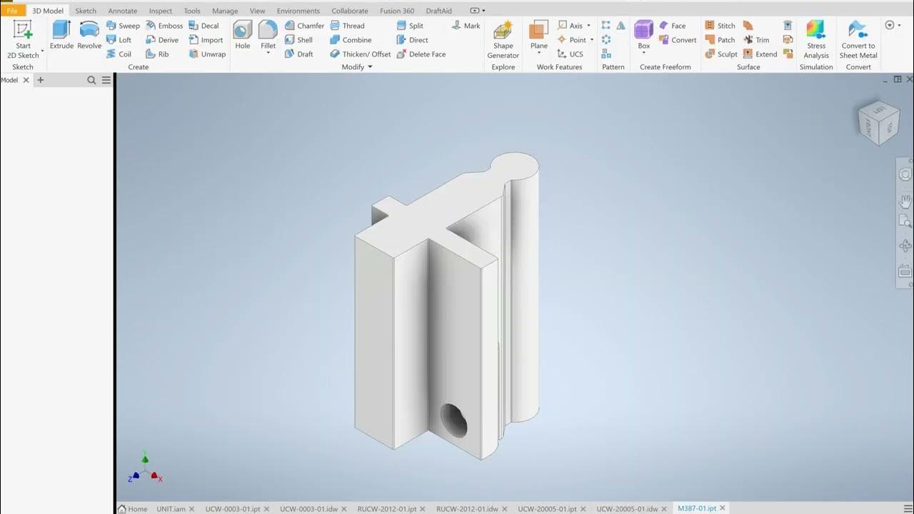 DraftAid software automatically converting a 3D CAD model into a 2D technical drawing