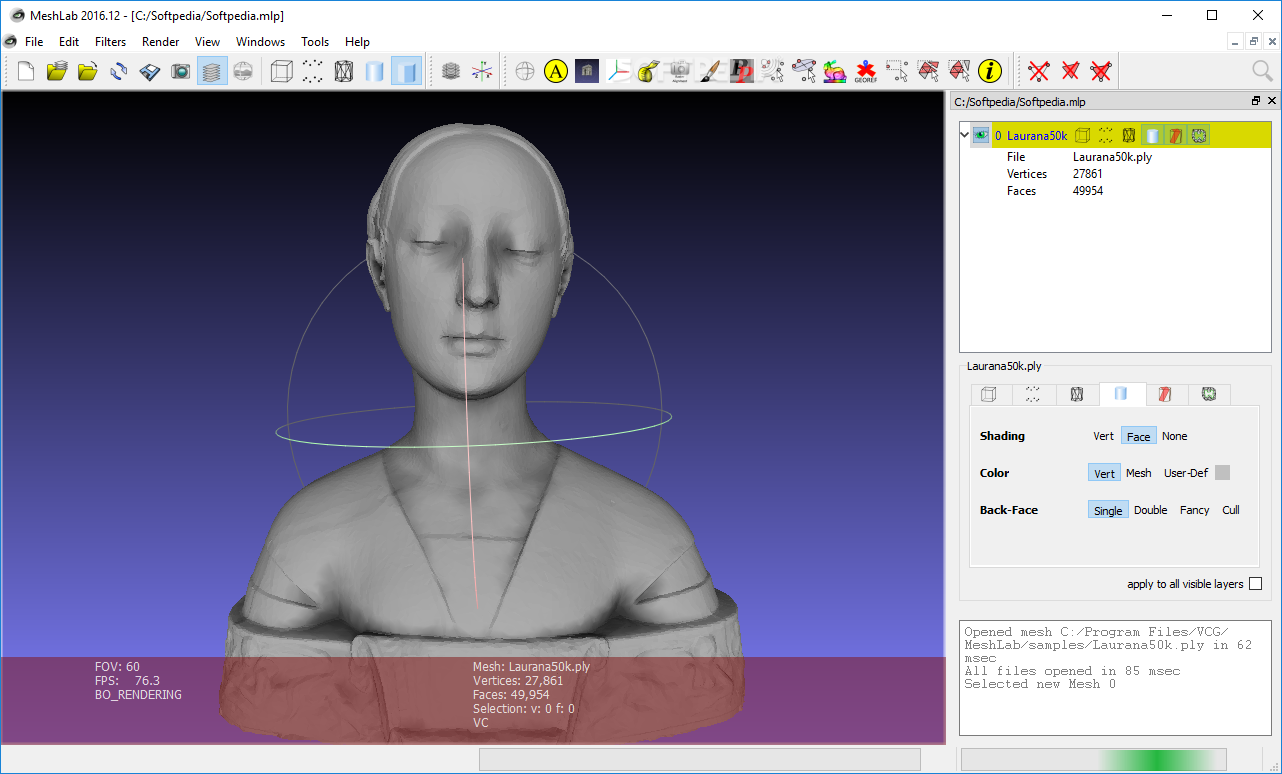 MeshLab Software Interface