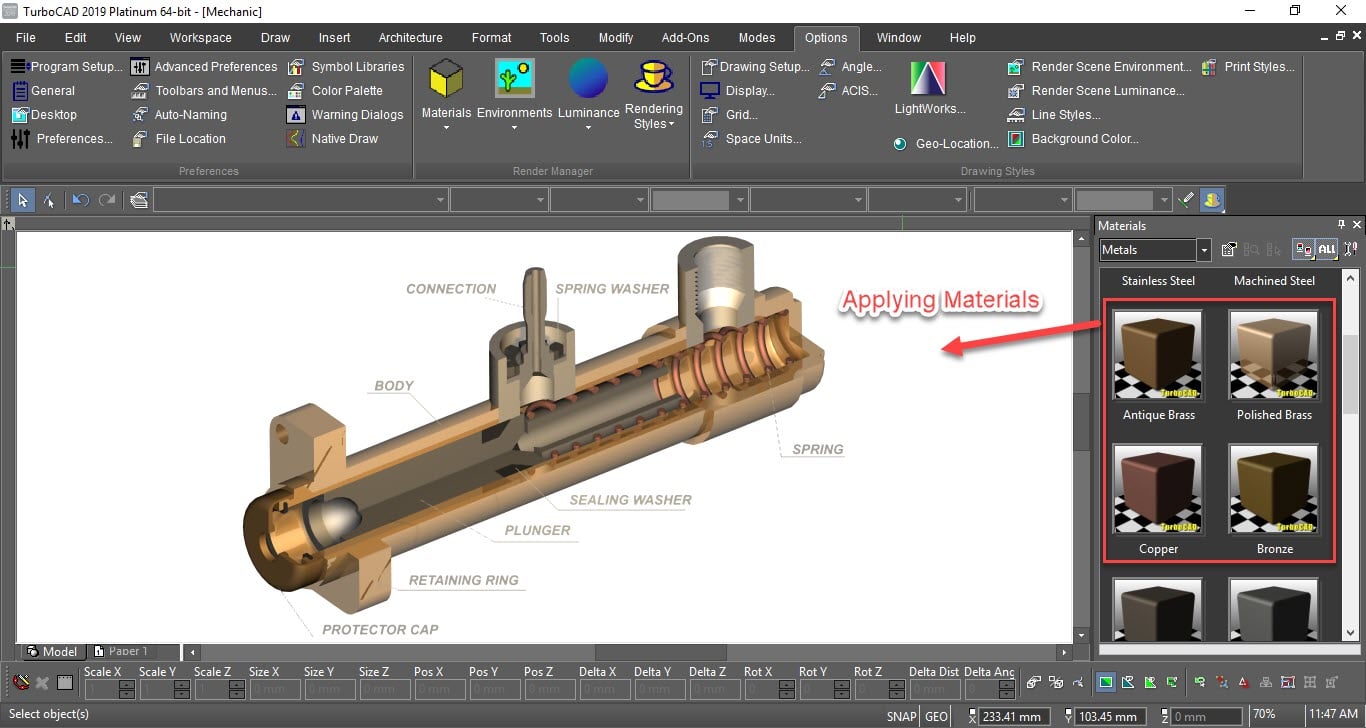 TurboCAD Screenshot